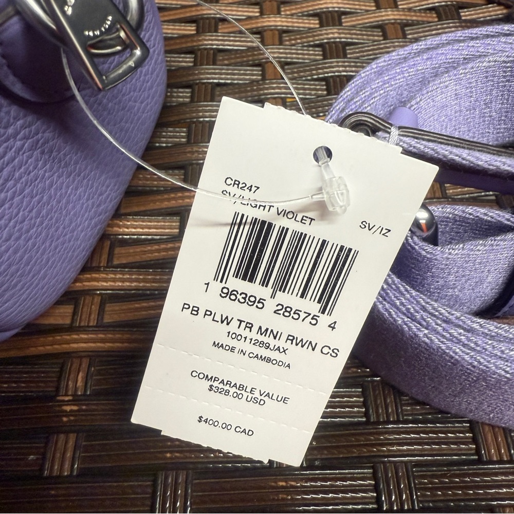 Coach Mini Rowan Women's Crossbody Sliver/Light Violet CR247 - Picture 8 of 8